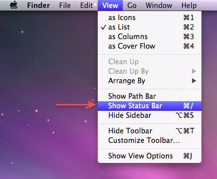 Finder enable status