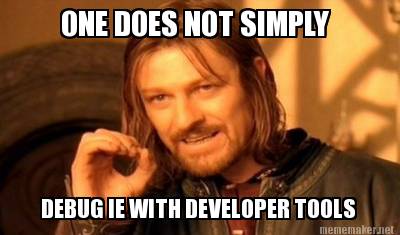Debug IE